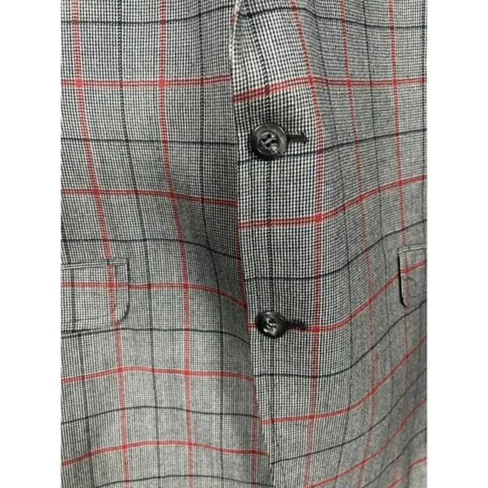 Delton Ltd.Thomas Watt Carmel By The Sea Men's Wool Plaid Blazer Single-Breasted